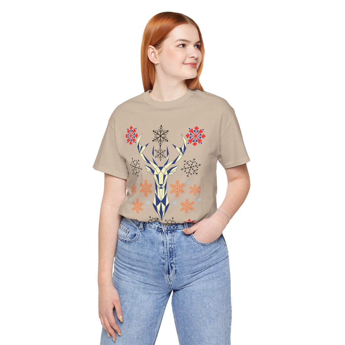 Stag Print Unisex Jersey Tee