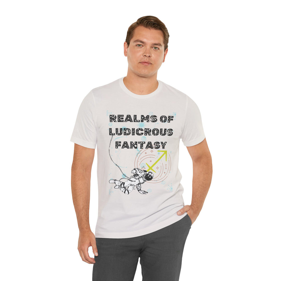 Fantasy Realm Typography Unisex Jersey Tee