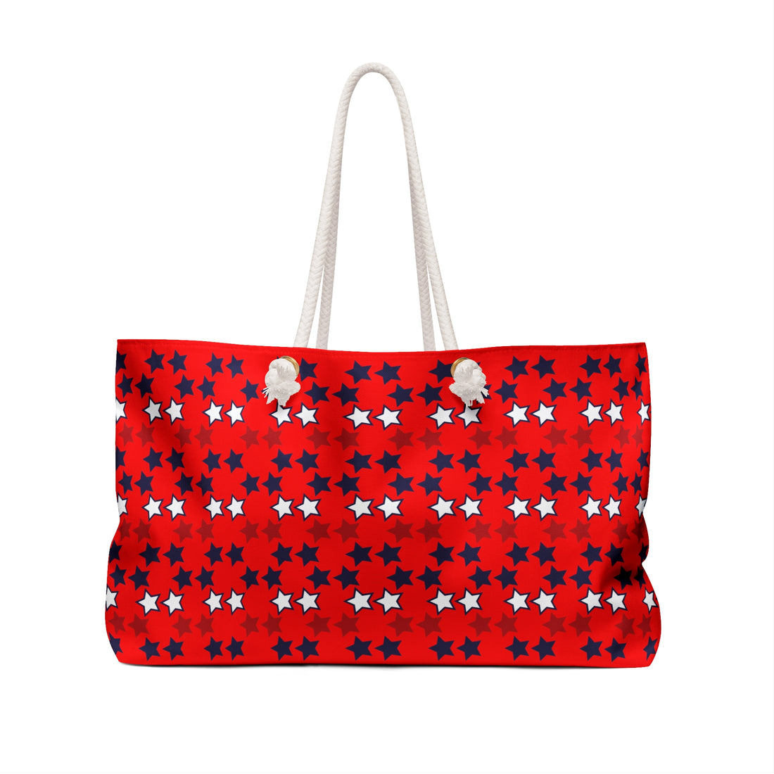 Red Starry Weekender Tote Bag