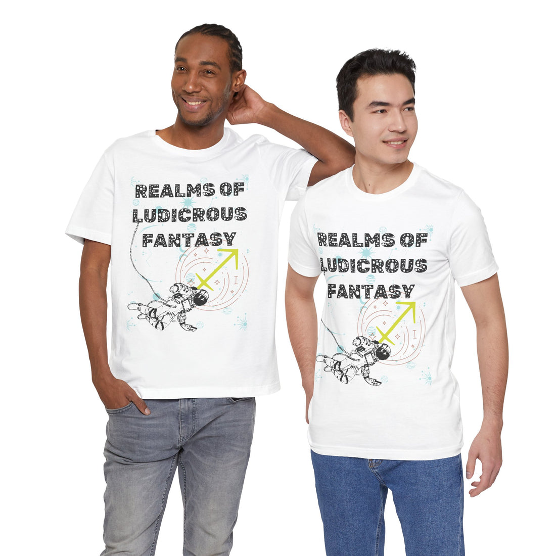 Fantasy Realm Typography Unisex Jersey Tee