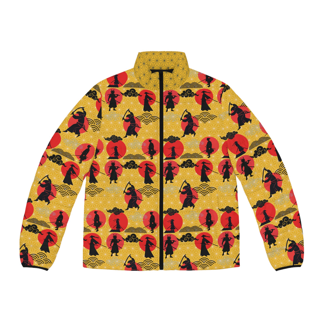 Yellow Samurai Men's Puffer Jacket