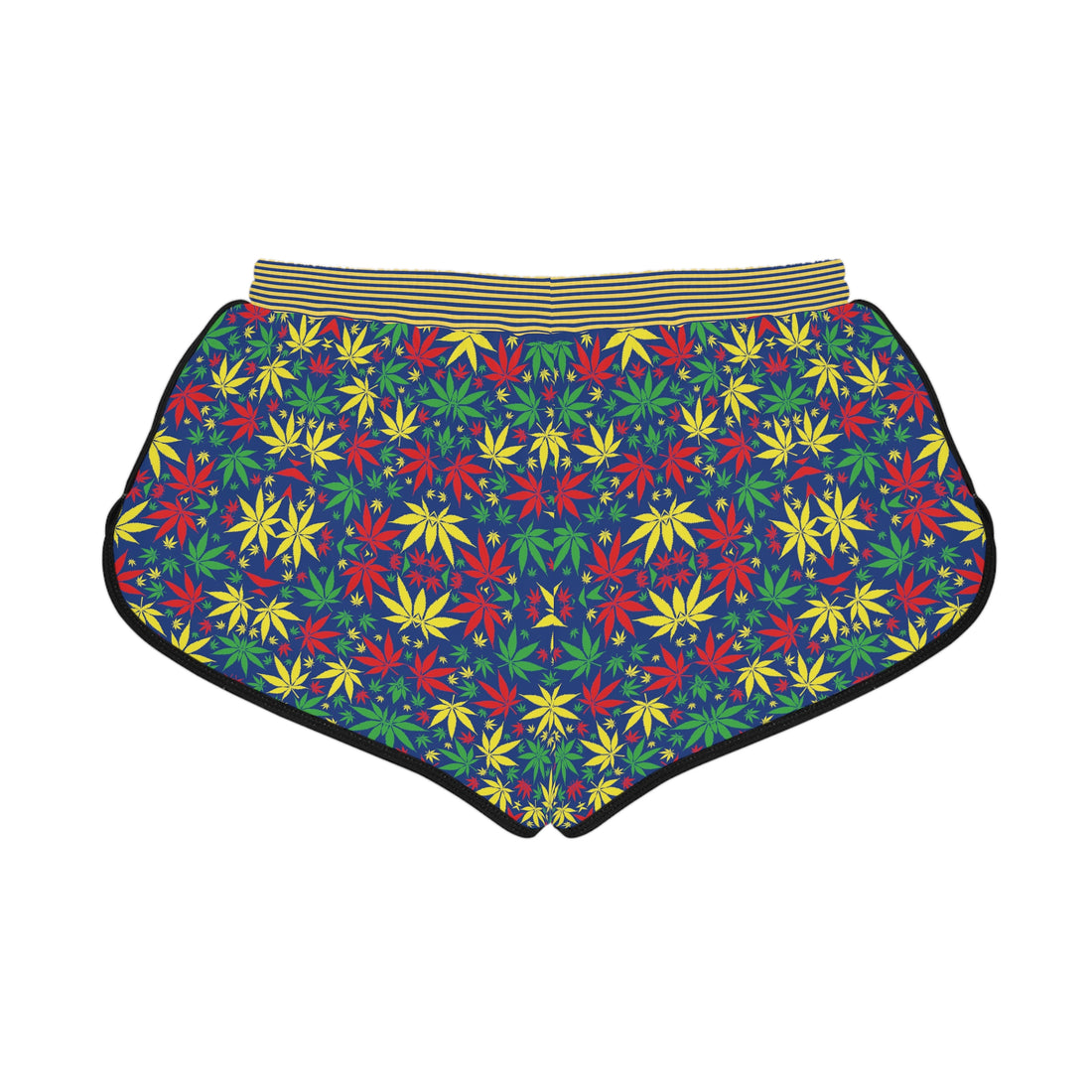Blue Tropical Rasta Toned Relaxed Gym Shorts