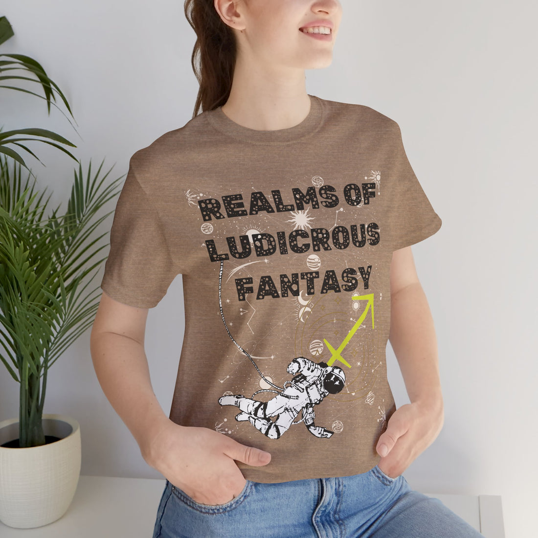 Fantasy Realm Typography Unisex Jersey Tee