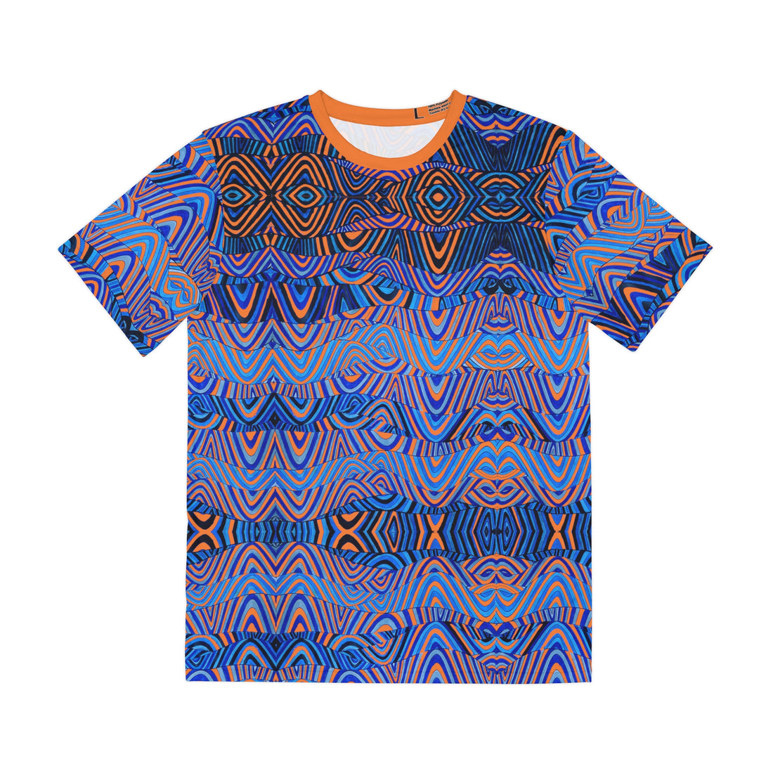 Peach Sonic Men's Polyester Tee (AOP)