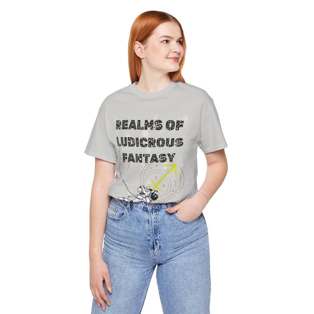 Fantasy Realm Typography Unisex Jersey Tee