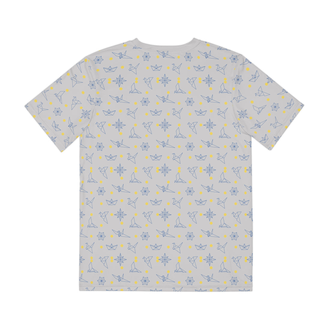 Slate Origami Men's Polyester Tee (AOP)