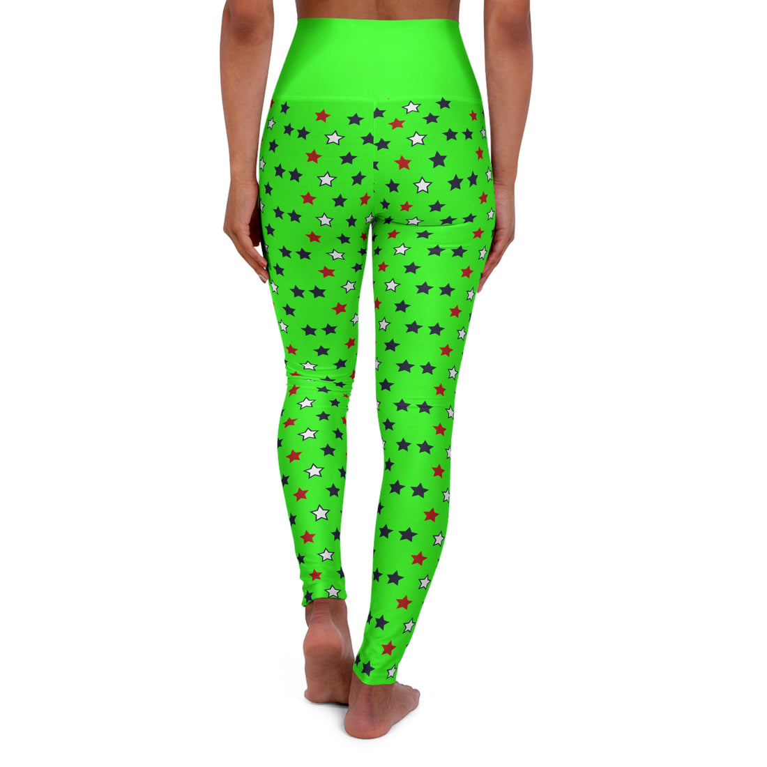 Neon Green Stargirl Yoga Leggings