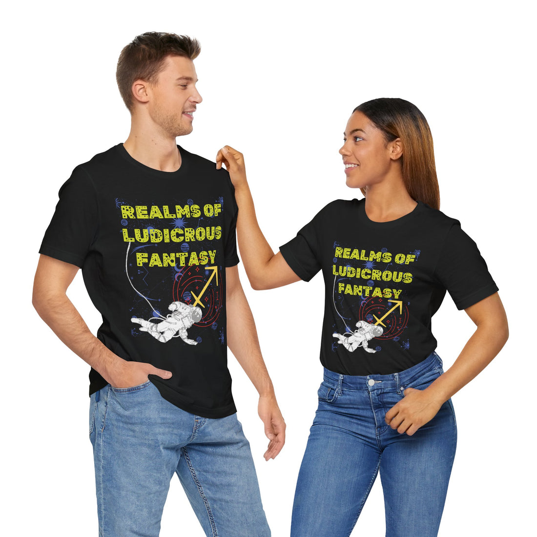 Fantasy Realm Typography Unisex Jersey Tee