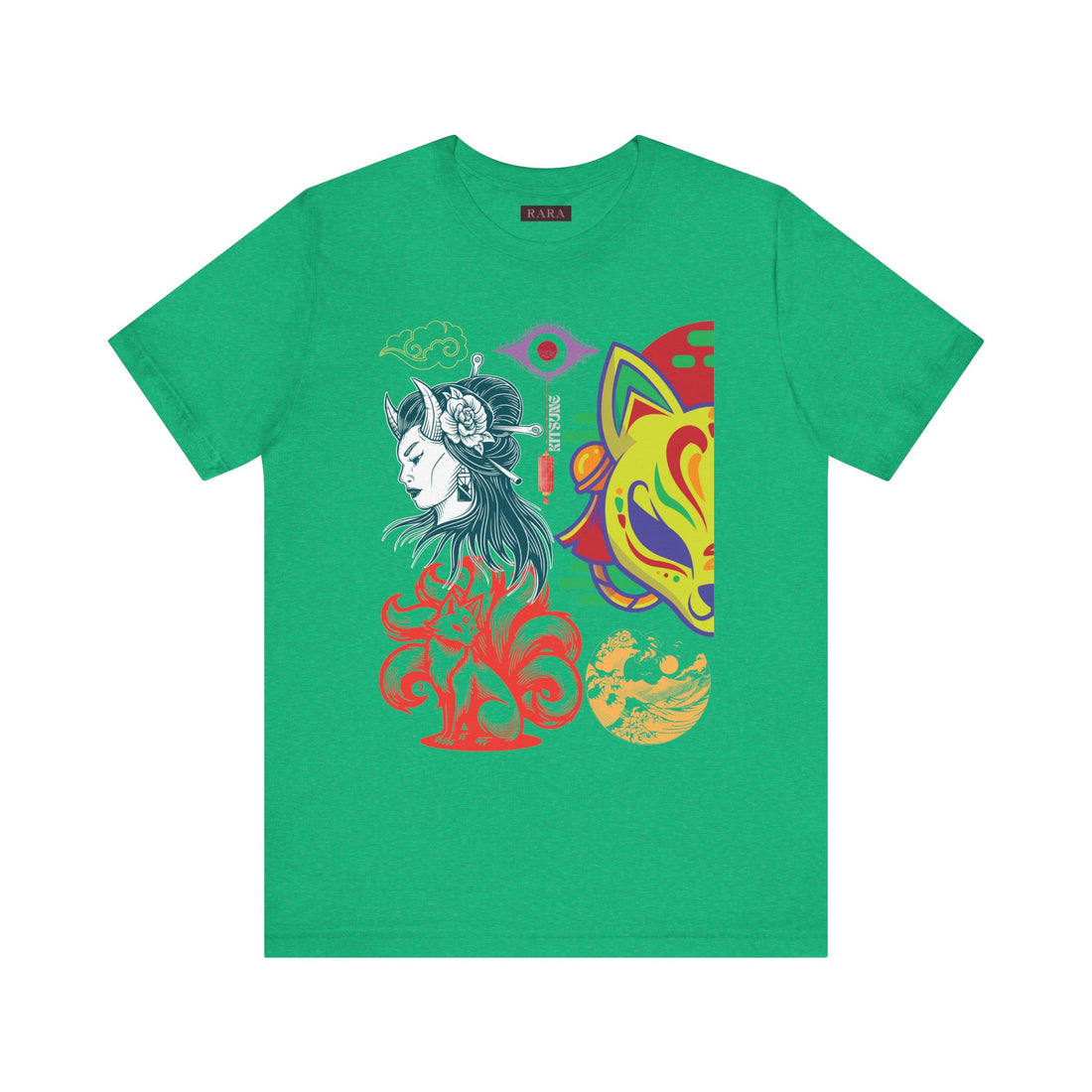 Japanese Kitsune Unisex Jersey Tee
