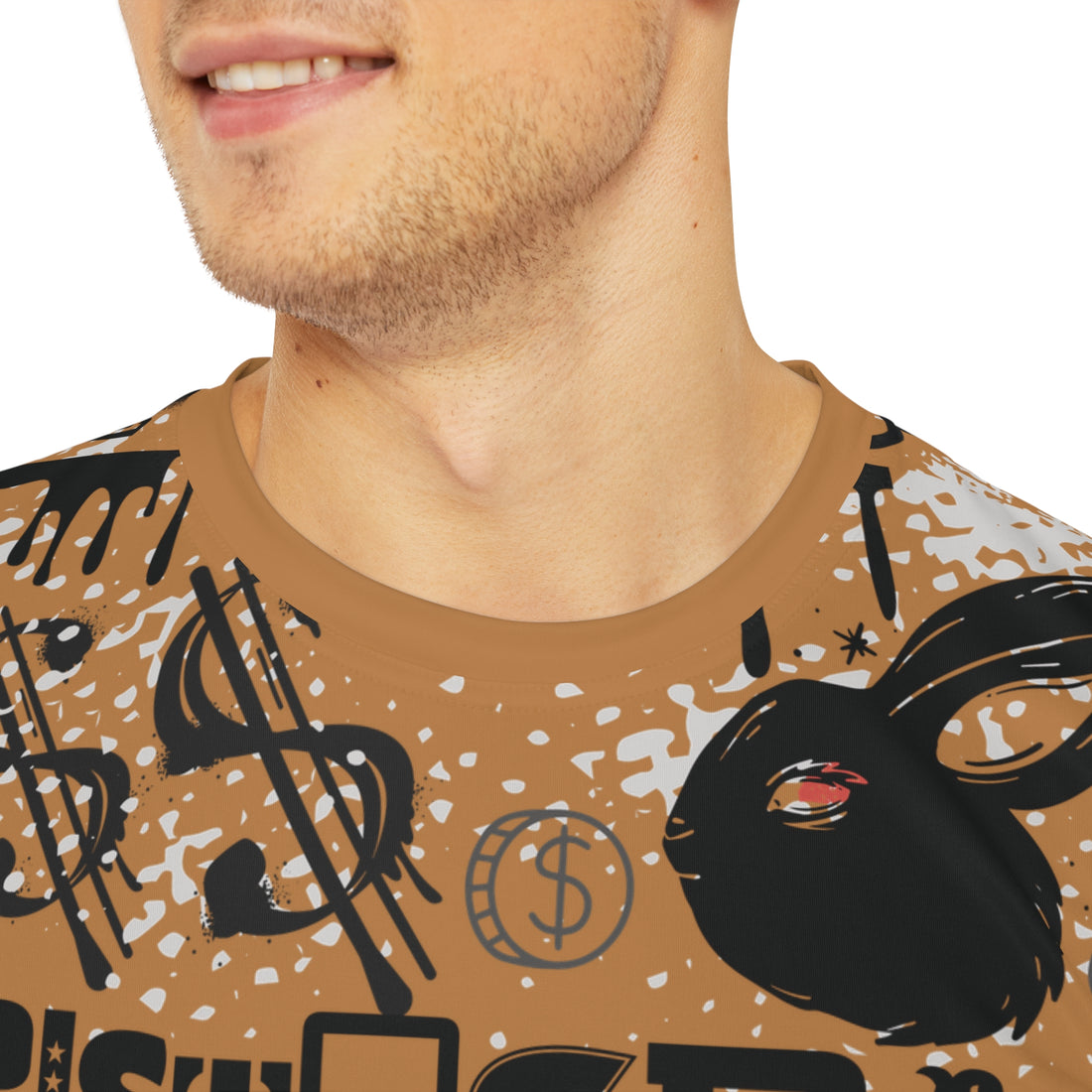 Tussock Graphic Polar Men's Polyester Tee (AOP)