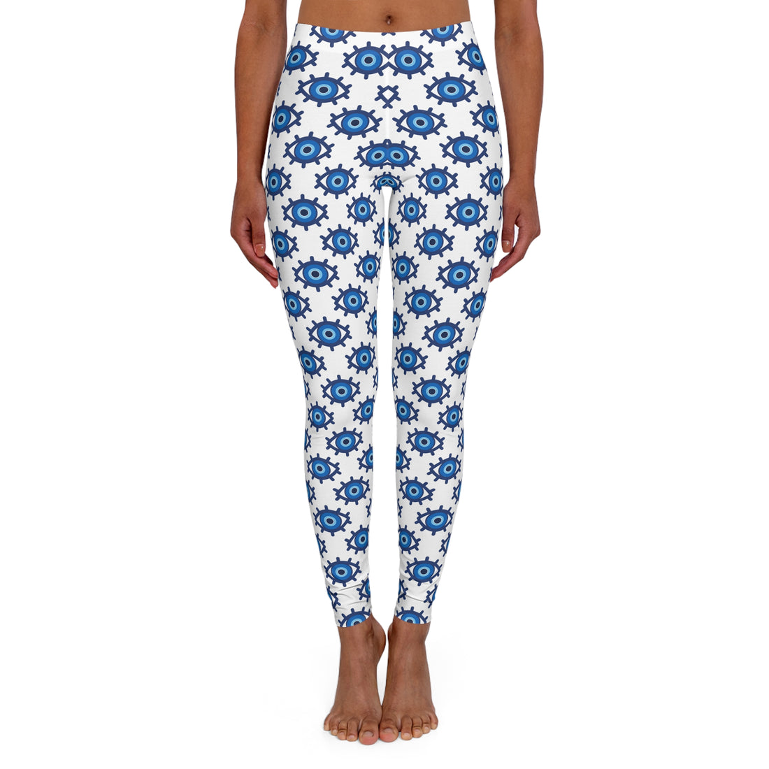 Evil Eye Print Spandex Leggings