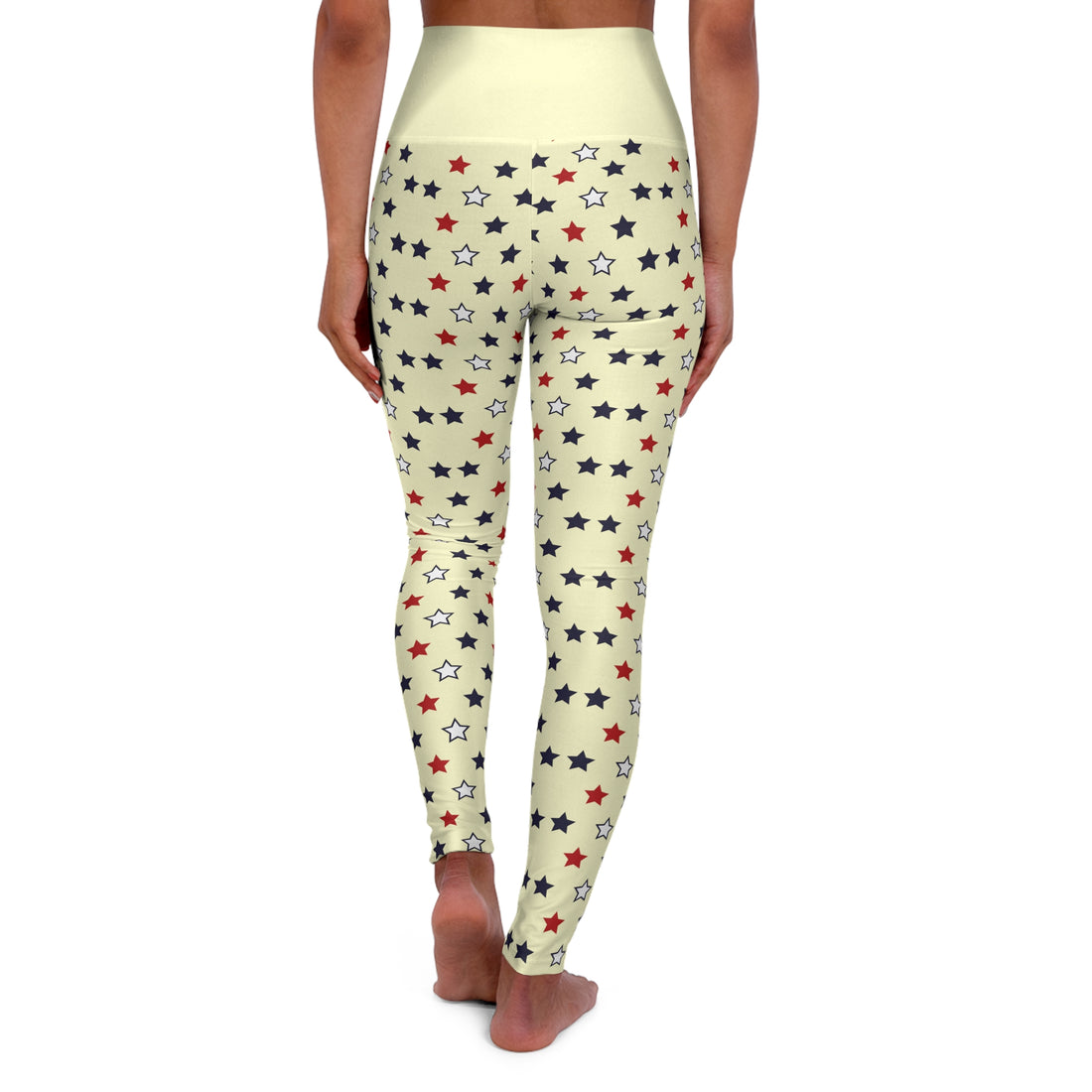 Cream Stargirl Yoga Leggings