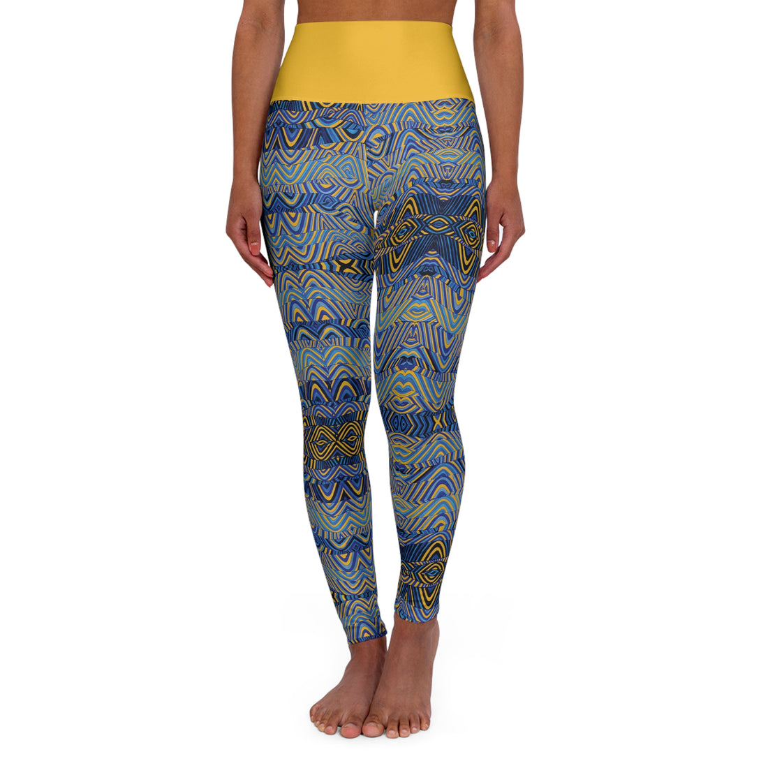 Yellow Sonic Yoga Leggings