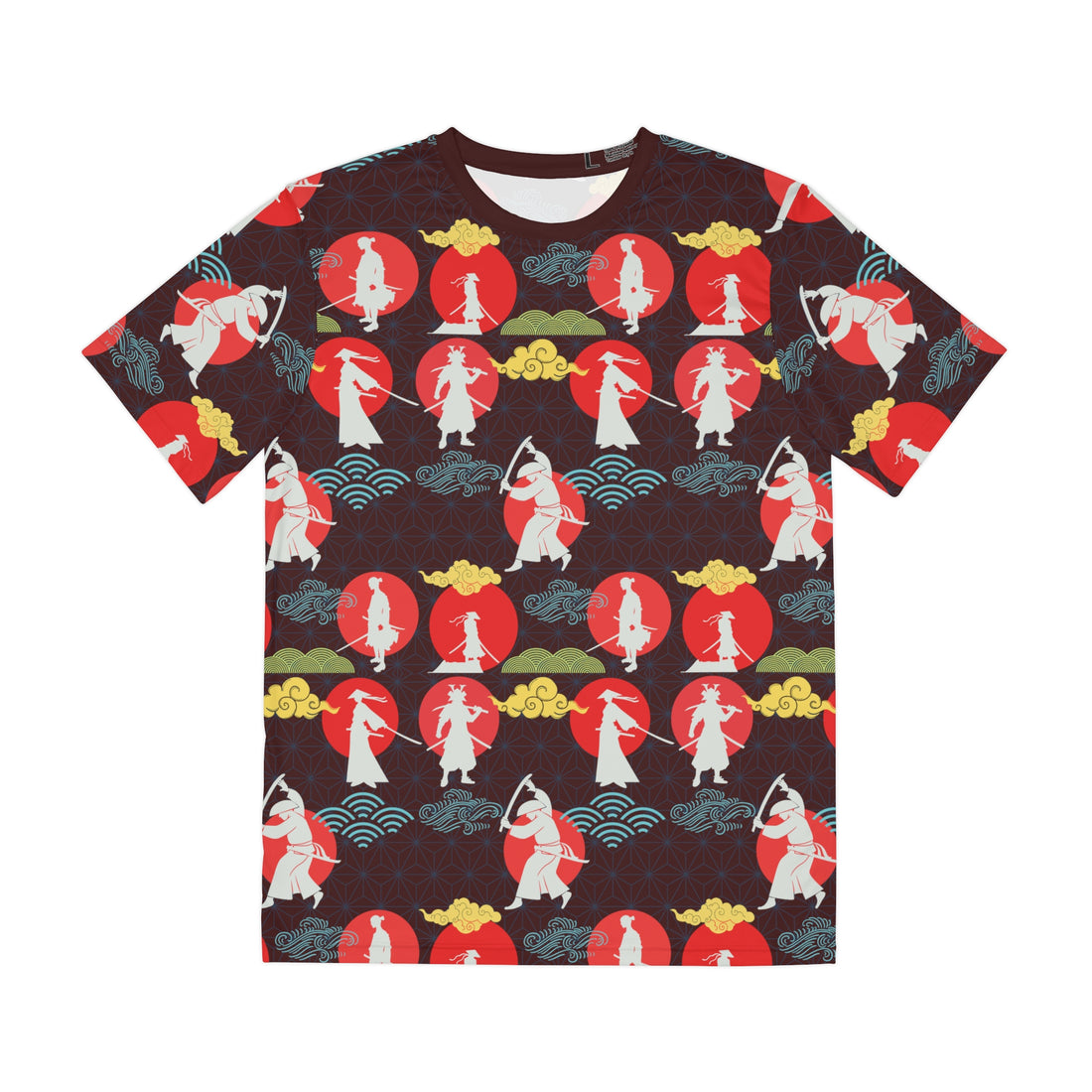 Marsala Samurai Men's Polyester Tee (AOP)