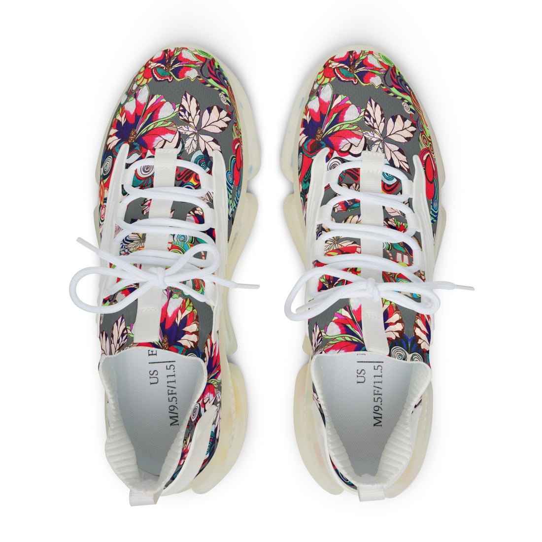 Ash Floral Pop OTT Men's Mesh Knit Sneakers