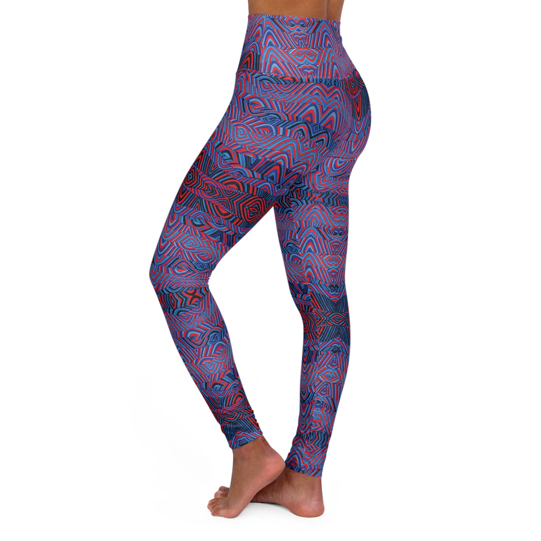 Red Sonic Yoga Leggings