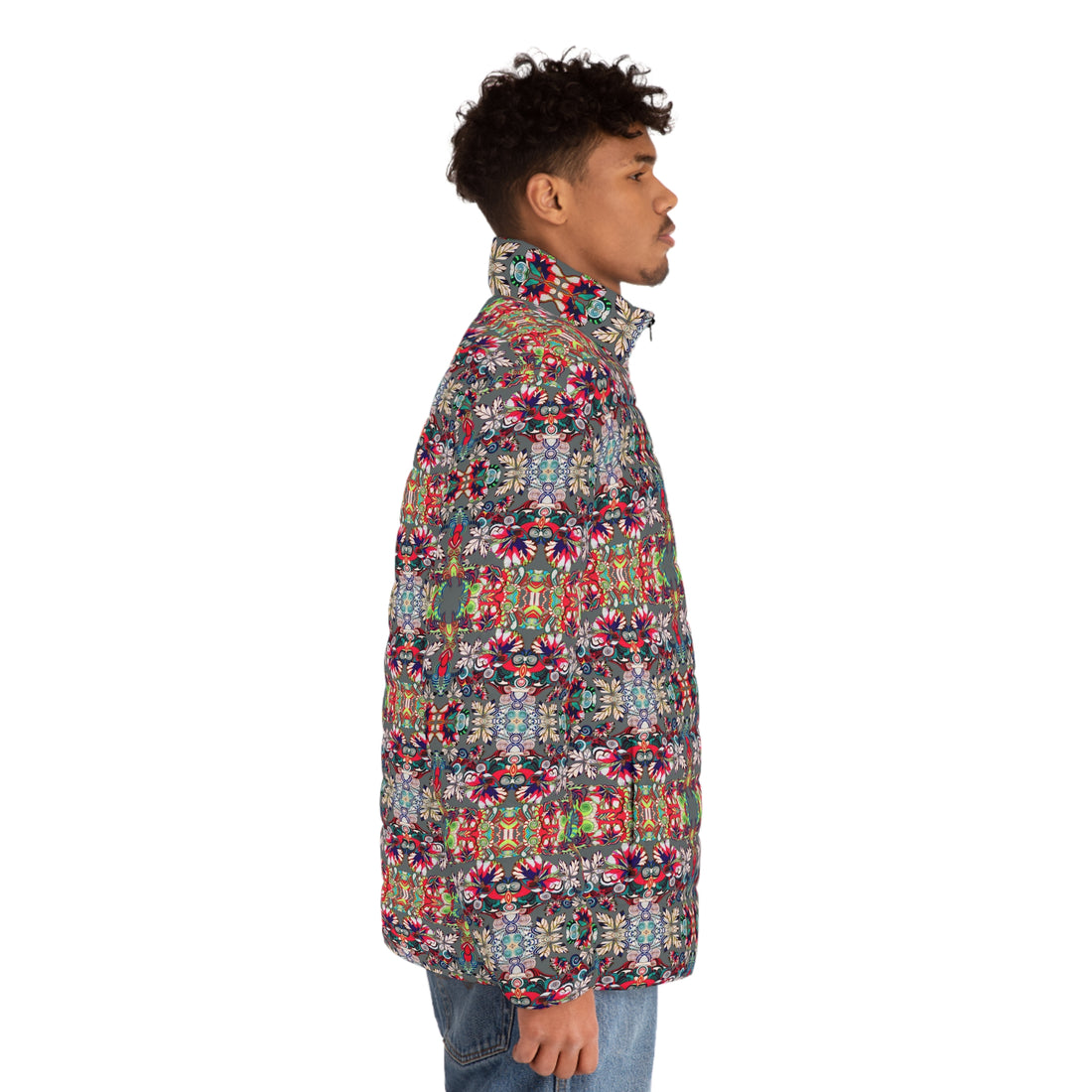 Ash Artsy Floral Pop Men's Puffer Jacket