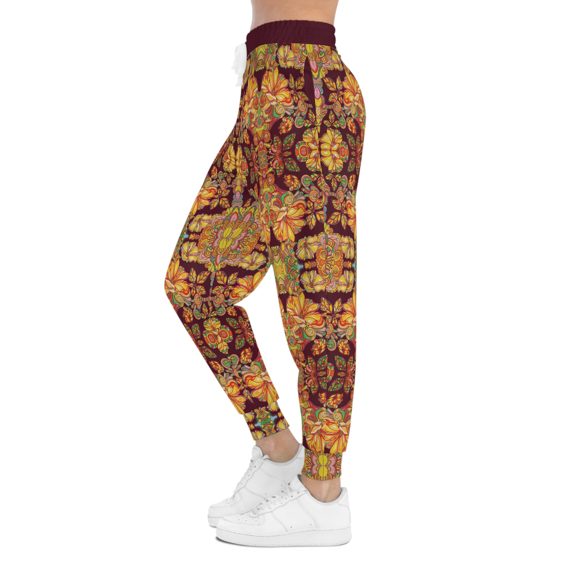 Marsala AOP Artsy Floral Joggers