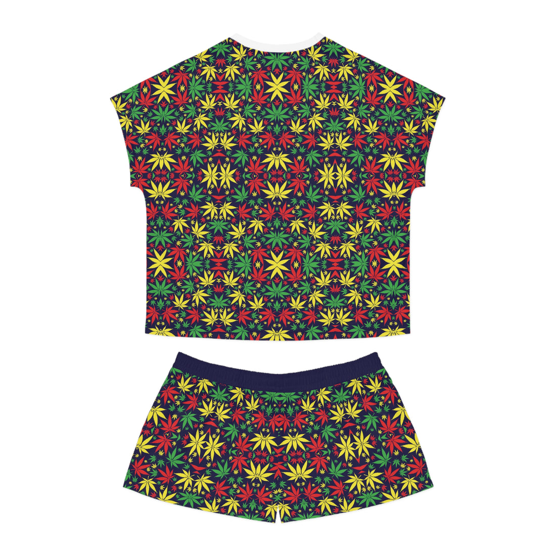 Ink Tropical Rasta Toned Short Pajama Set (AOP)