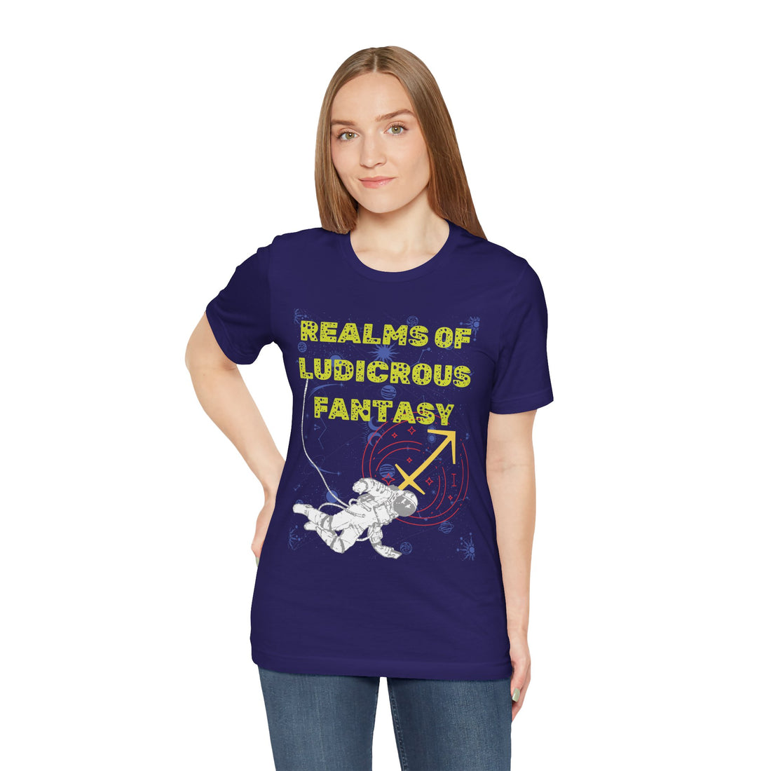Fantasy Realm Typography Unisex Jersey Tee