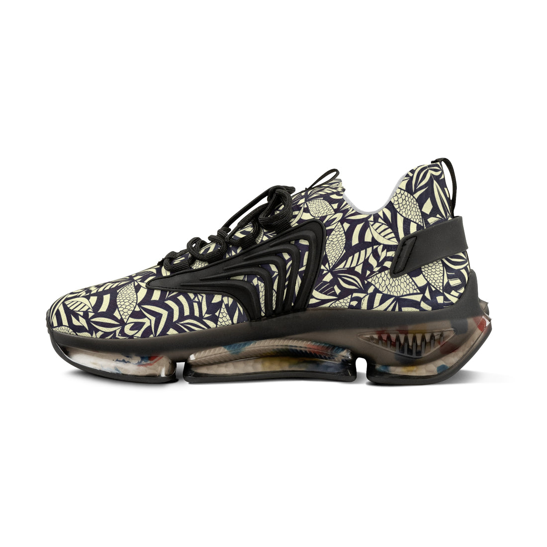 Cream Tropical Minimalist OTT Men's Mesh Knit Sneakers