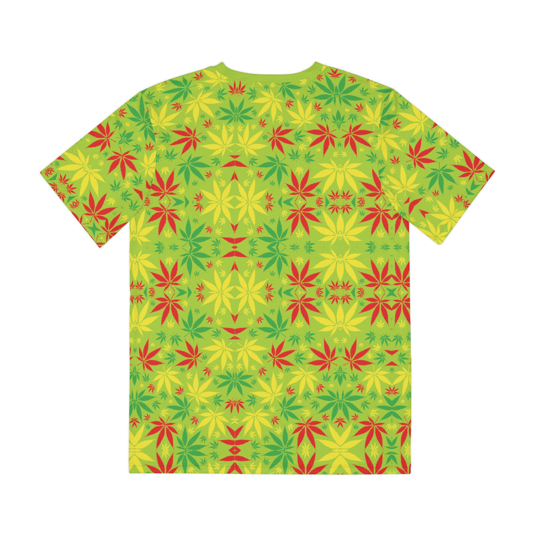 Lime Tropical Men's Polyester Tee (AOP)