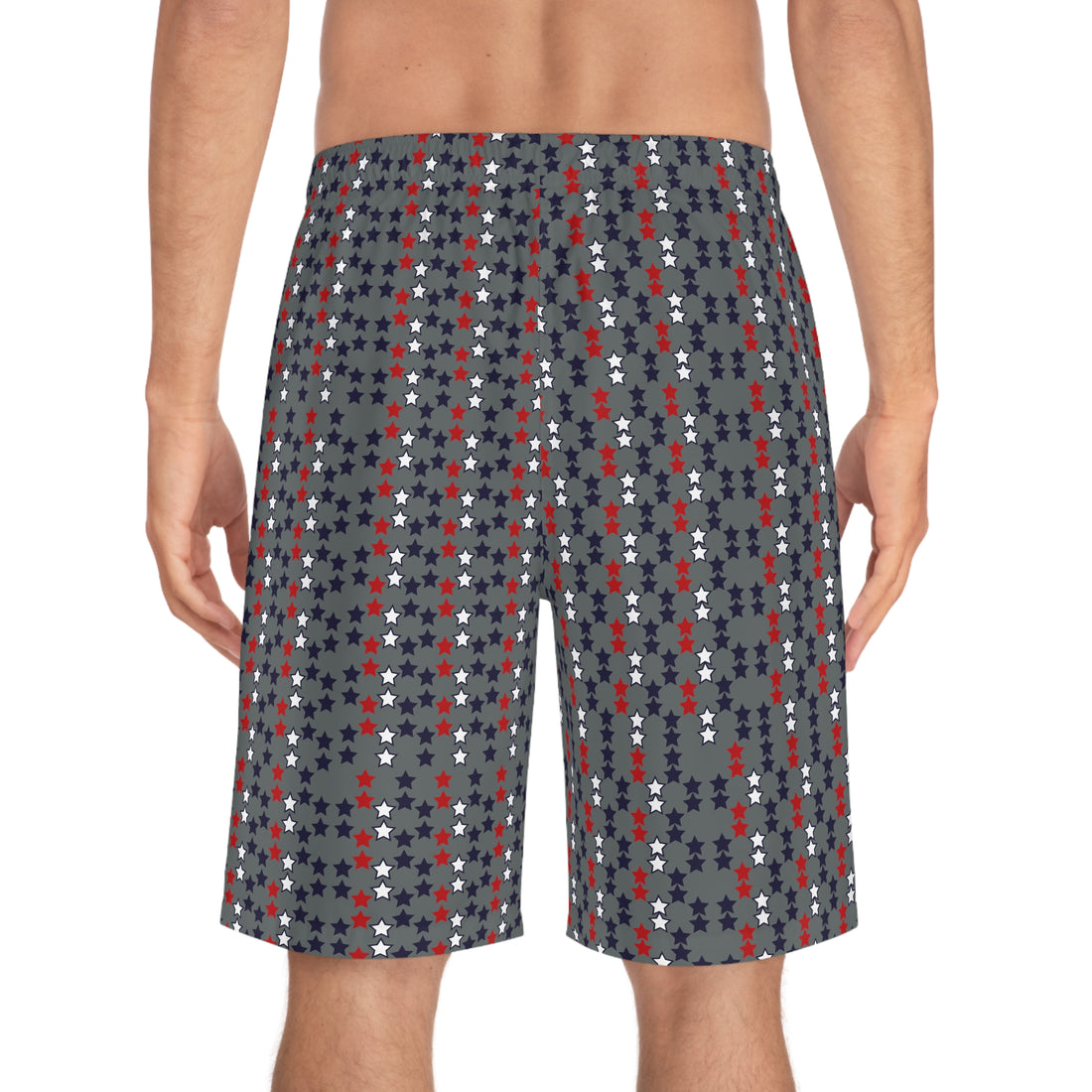 Ash Star Print Men's Board Shorts (AOP)