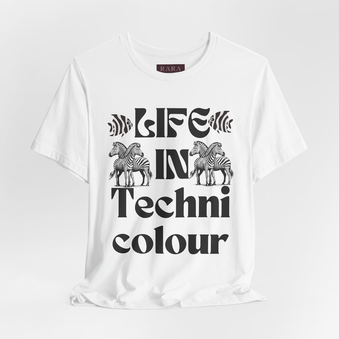 Life In Colour Typography Unisex Jersey Tee