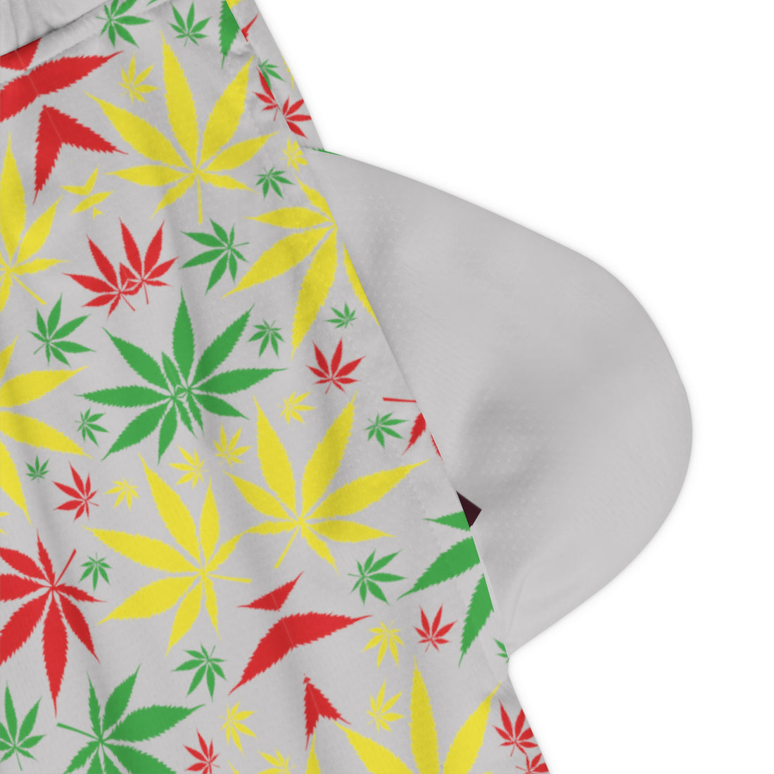 Slate Rasta Toned  Basketball Rib Shorts (AOP)