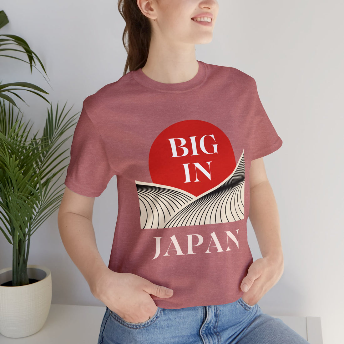 Unisex Big In Japan Typography Jersey Tee