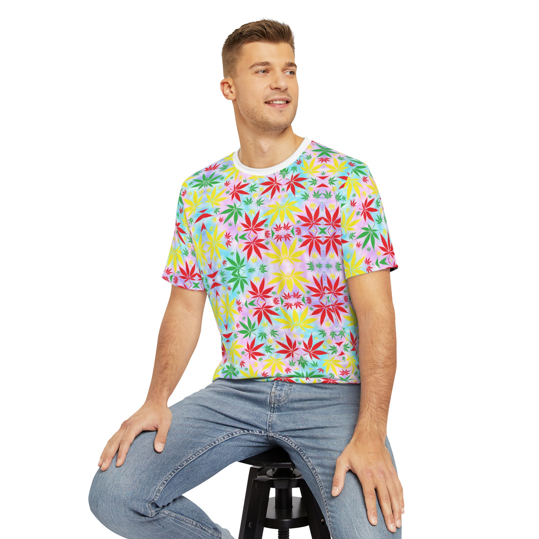 Tropical Men's Polyester Tee (AOP)