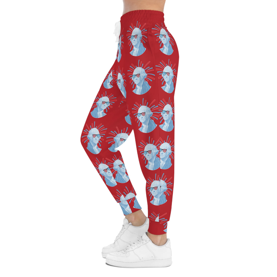 Red Unisex Washington AOP Joggers