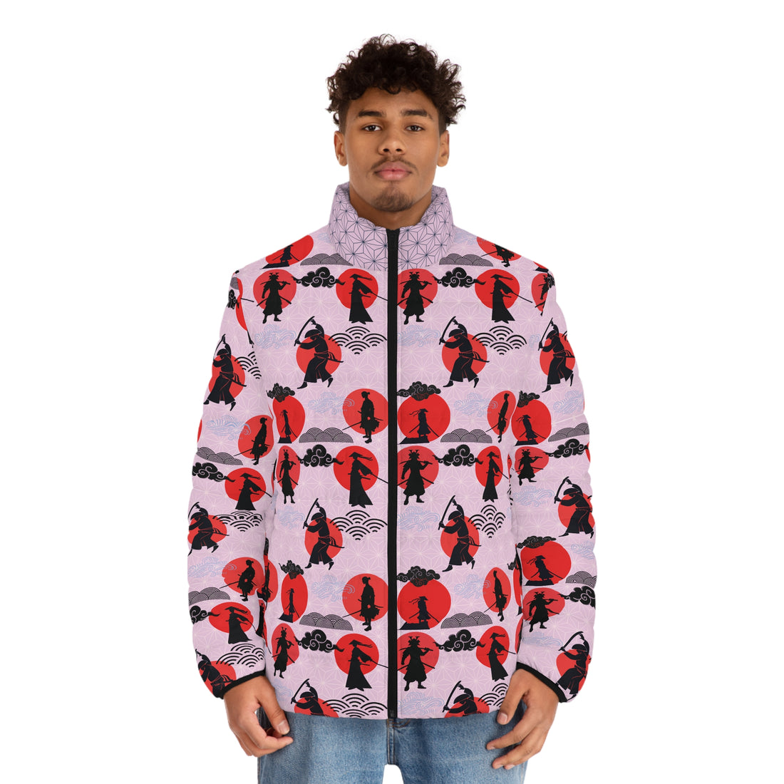 Lilac Samurai Men's Puffer Jacket