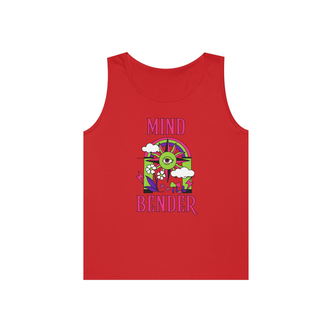 Mind Bender Psychedelic Print Unisex Tank Top