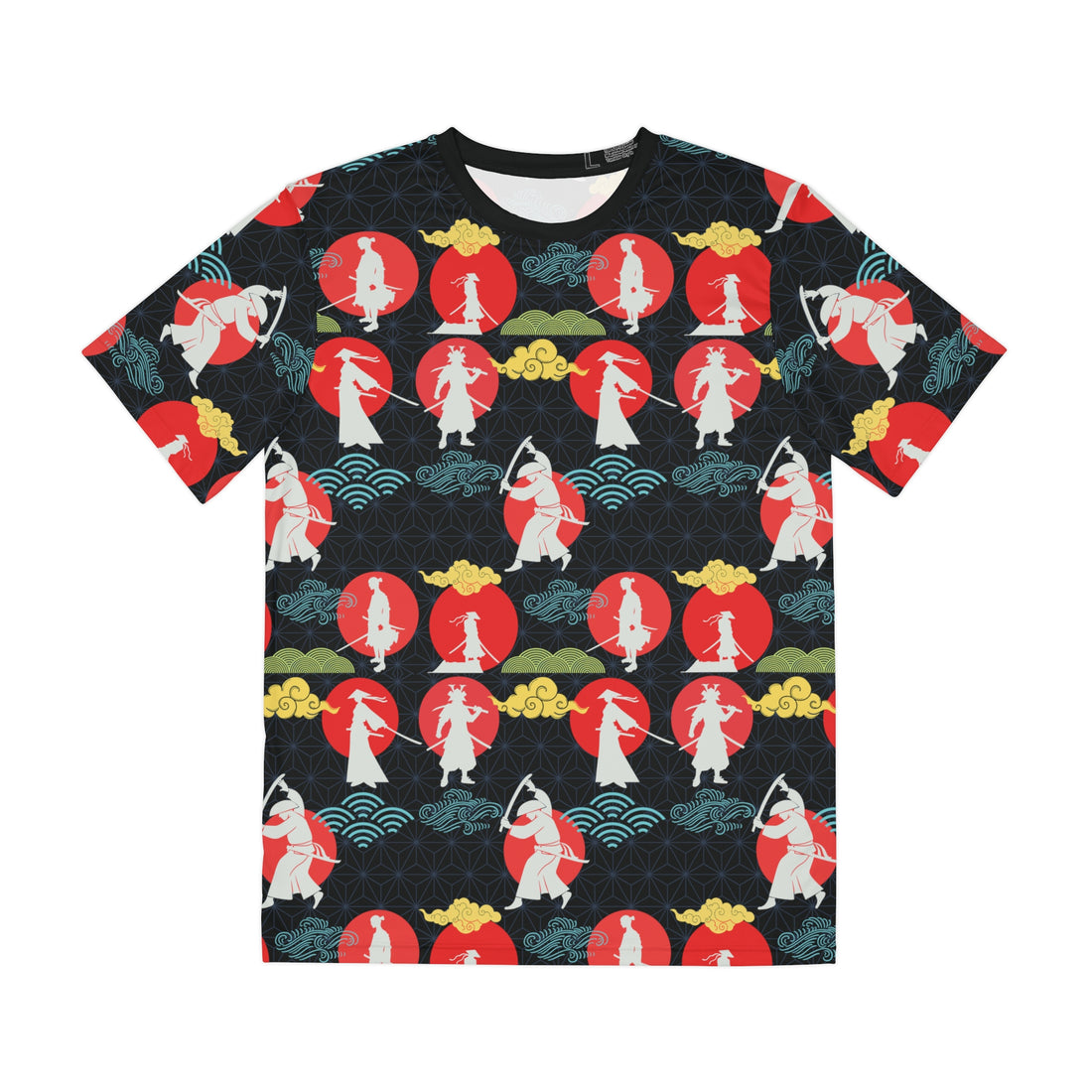 Black Samurai Men's Polyester Tee (AOP)