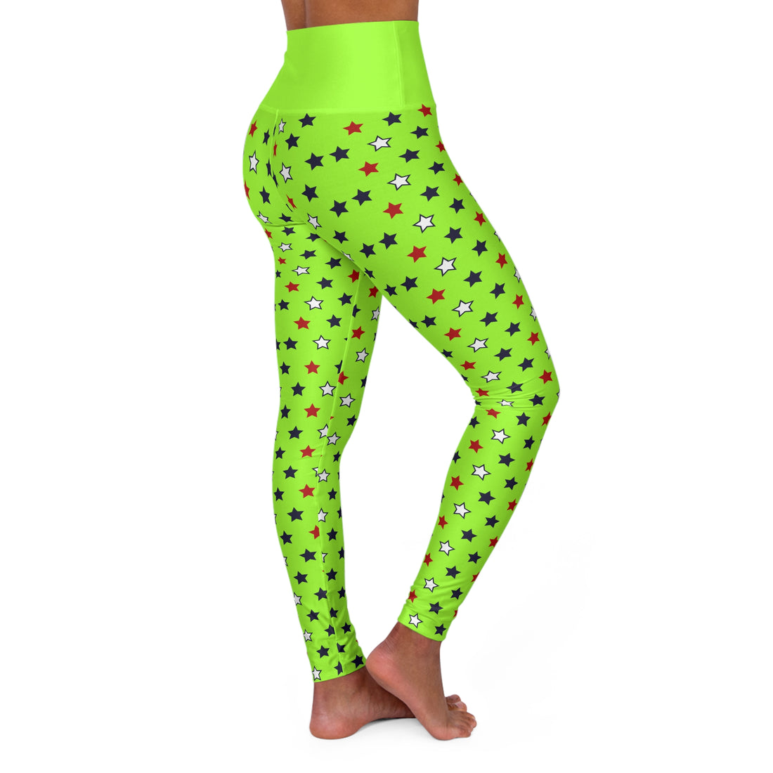 Lime Green Stargirl Yoga Leggings