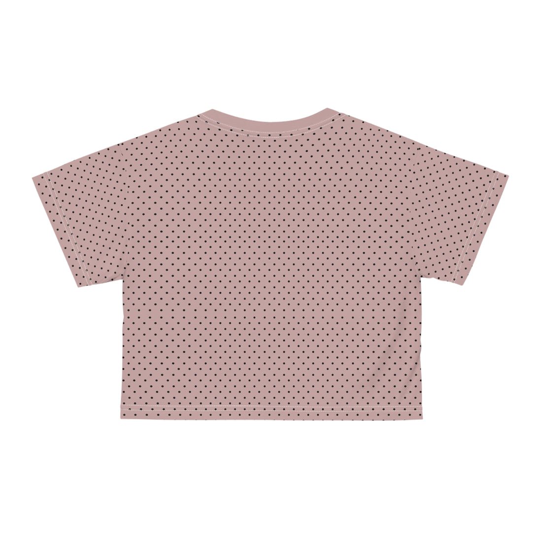 Taupe Eve Core AOP Crop Tee