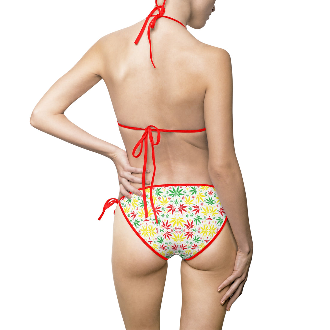 Yellow Tropical Rasta Toned Bikini