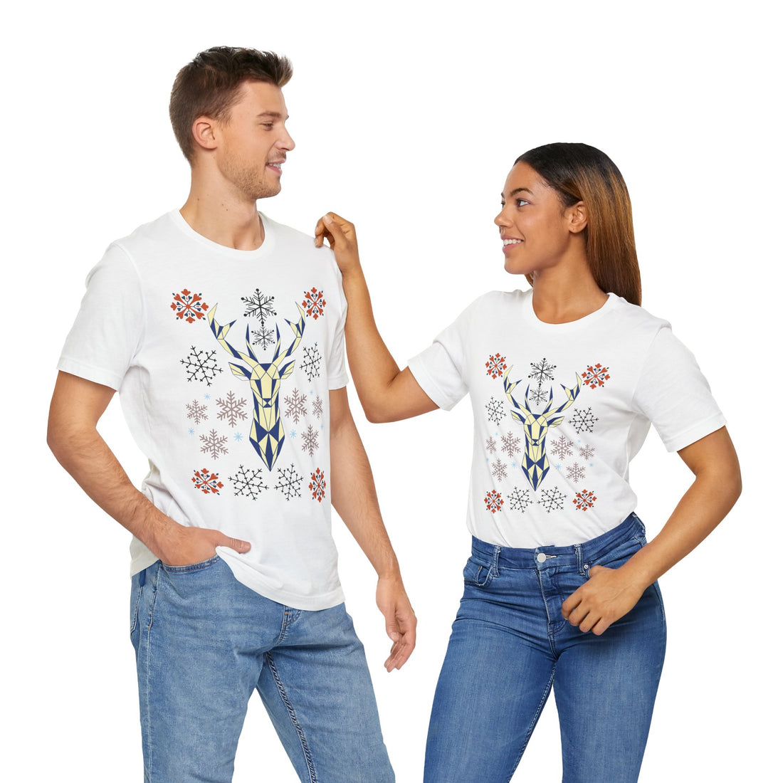 Stag Print Unisex Jersey Tee