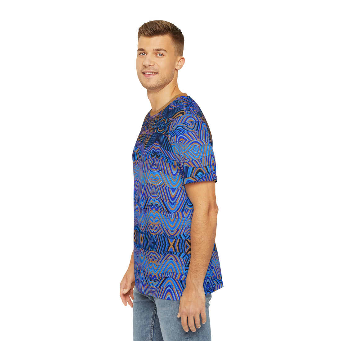 Tussock Sonic Men's Polyester Tee (AOP)
