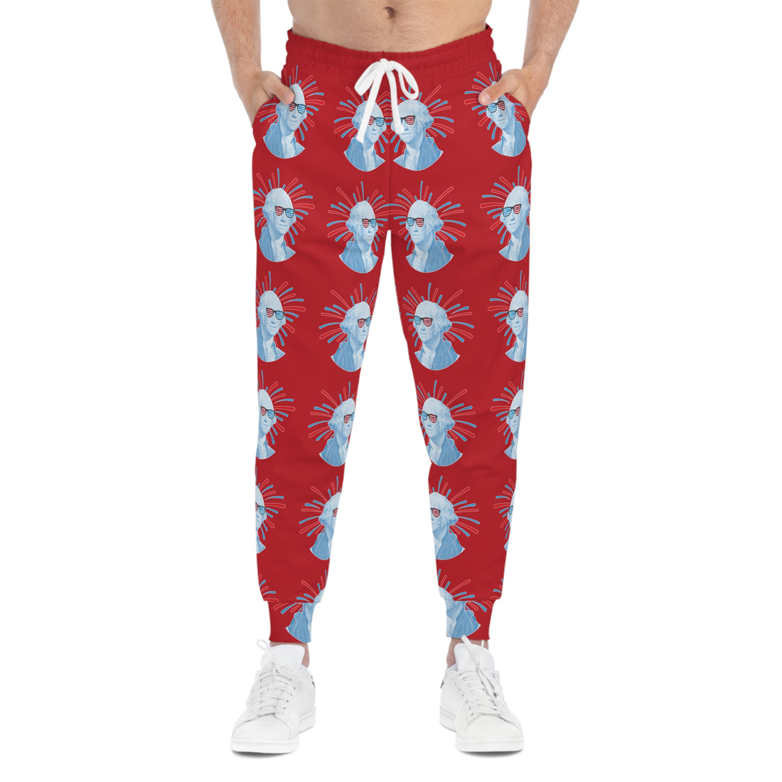 Red Unisex Washington AOP Joggers