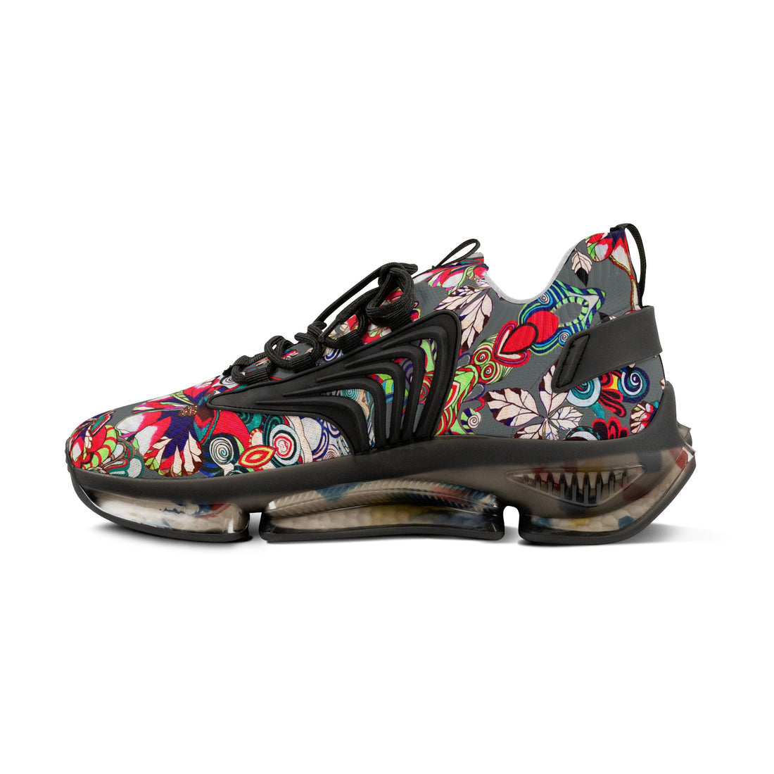 Ash Floral Pop OTT Men's Mesh Knit Sneakers