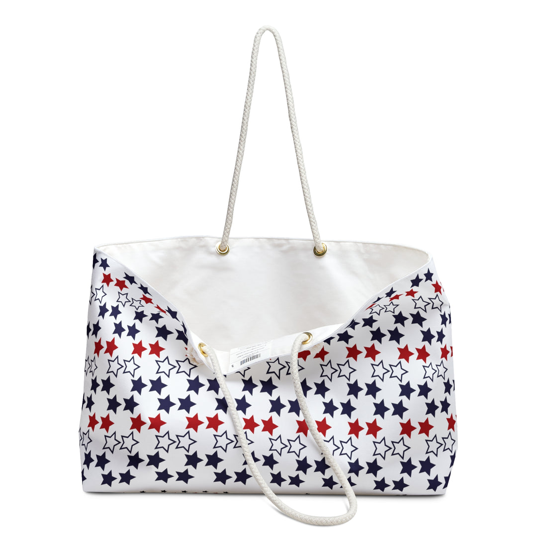 White Starry Weekender Tote Bag