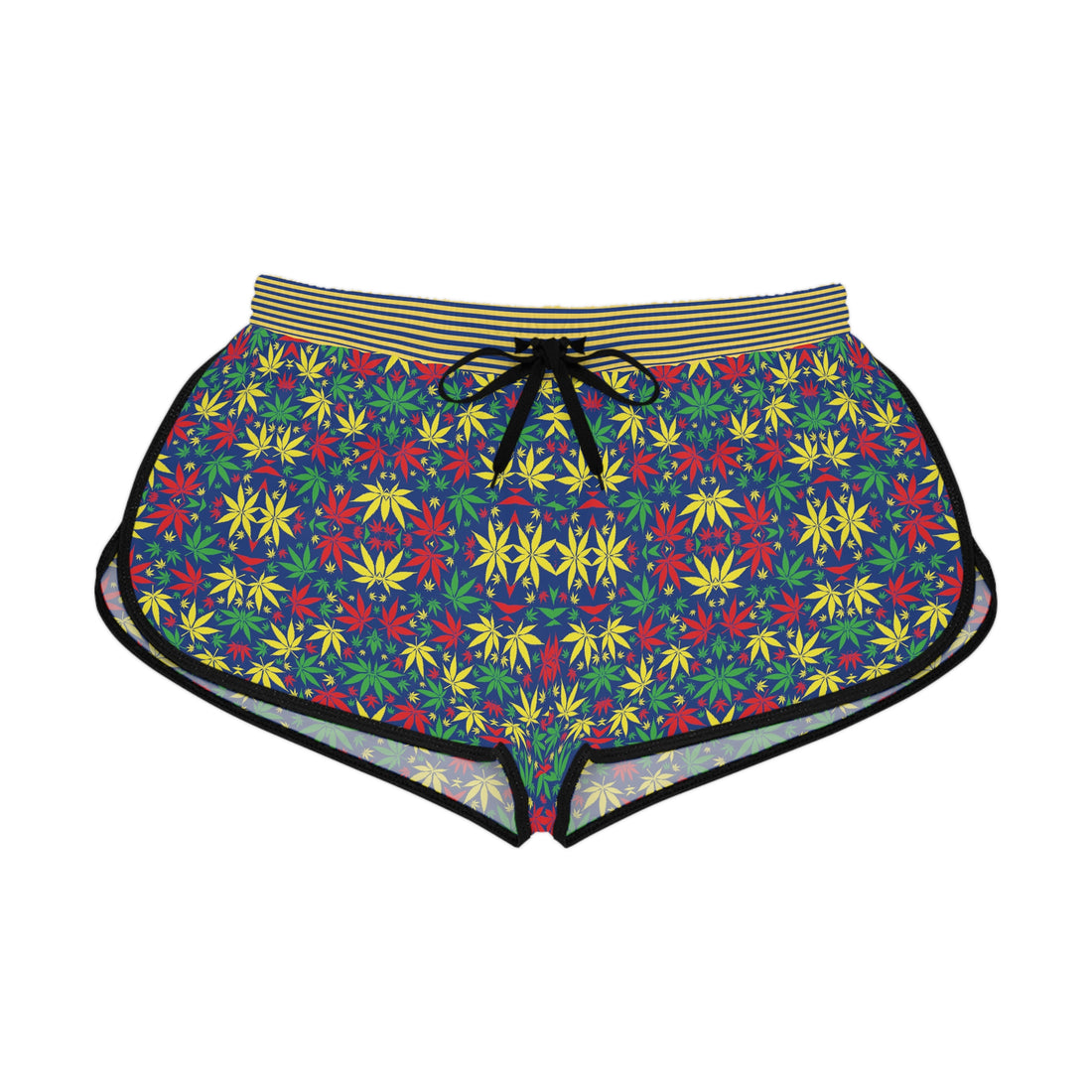Blue Tropical Rasta Toned Relaxed Gym Shorts