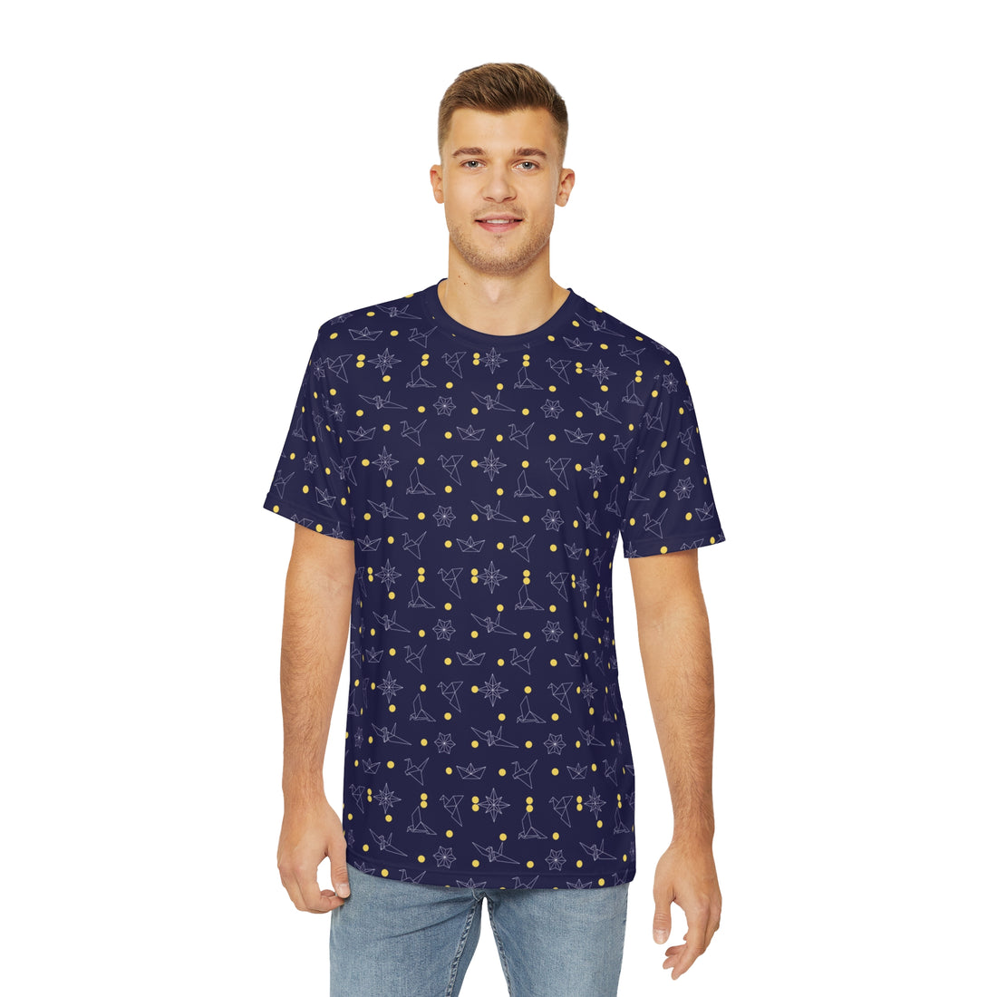 Ink Origami Men's Polyester Tee (AOP)
