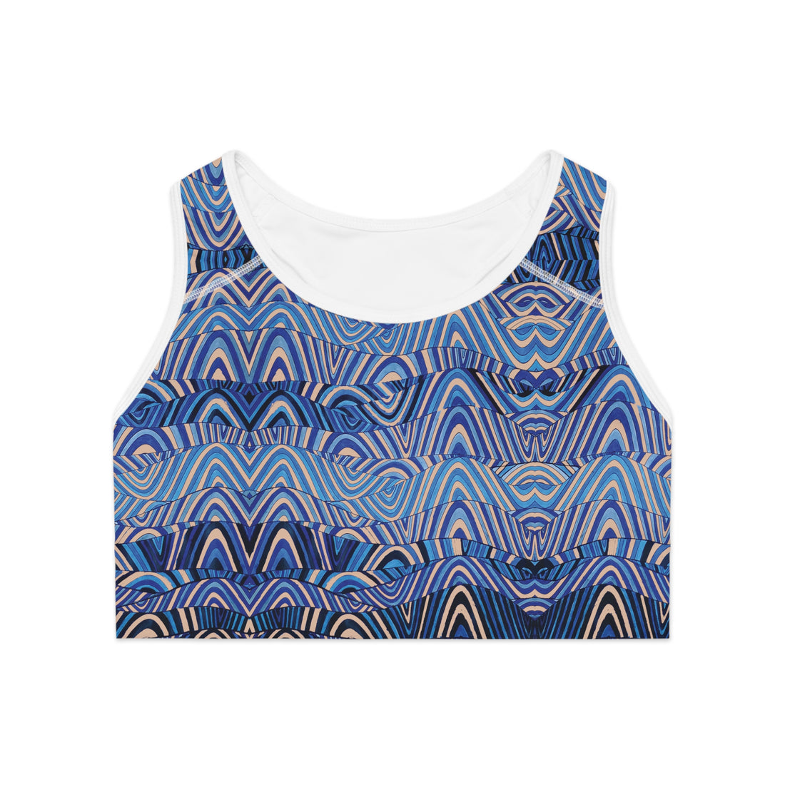 Nude Sonic (AOP) Racerback Sports Bra