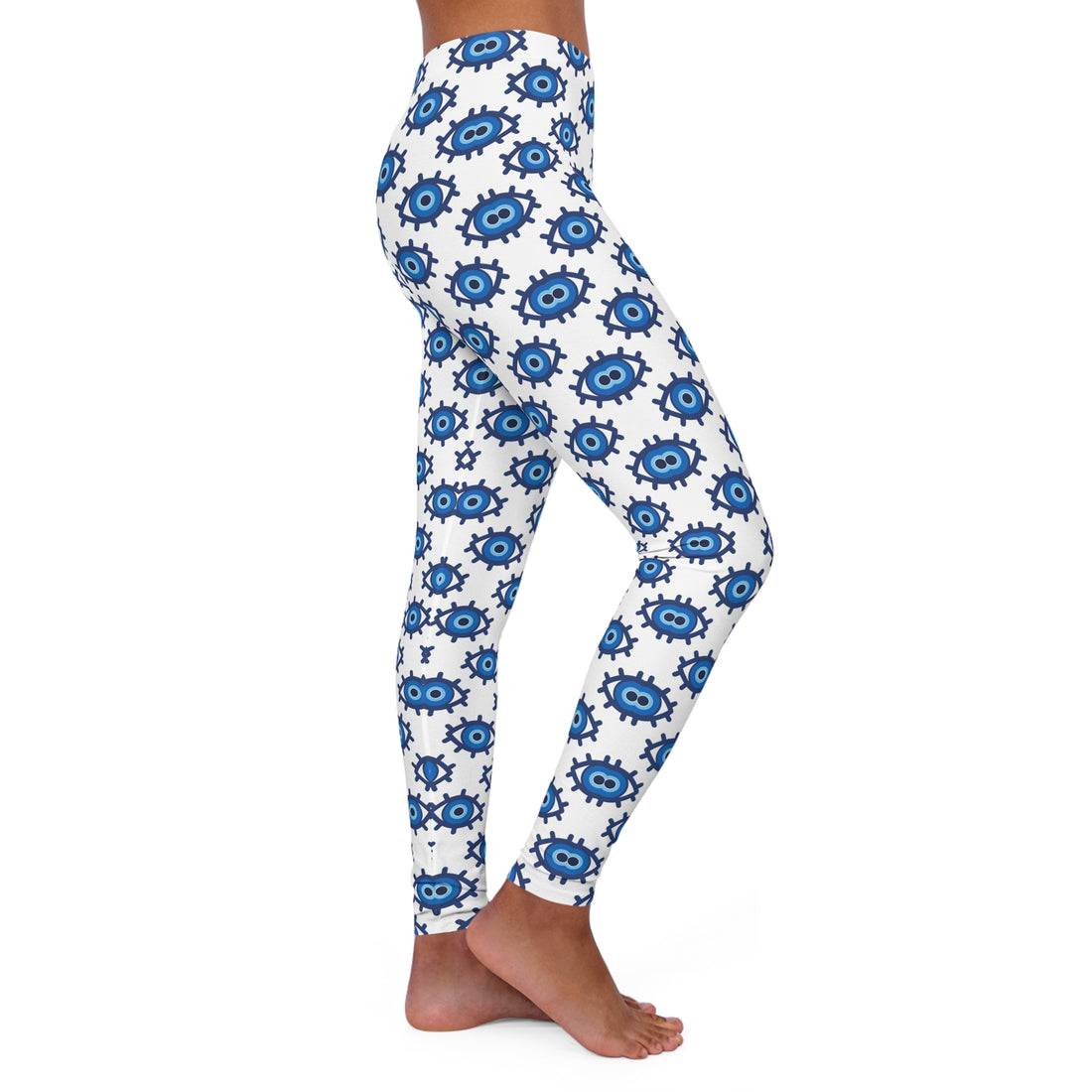 Evil Eye Print Spandex Leggings