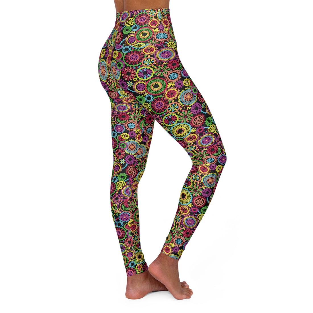 Black 70's Vibe Yoga Leggings