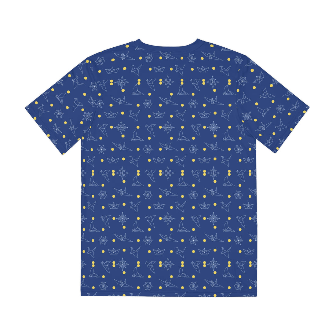 Blue Origami Men's Polyester Tee (AOP)