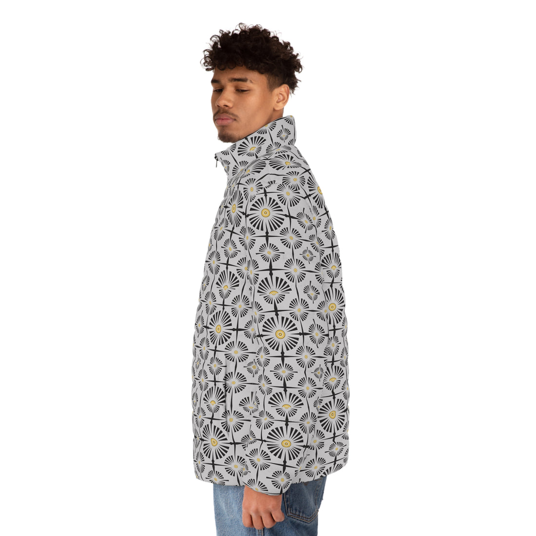 Slate Wheels & Spokes Men's Puffer Jacket